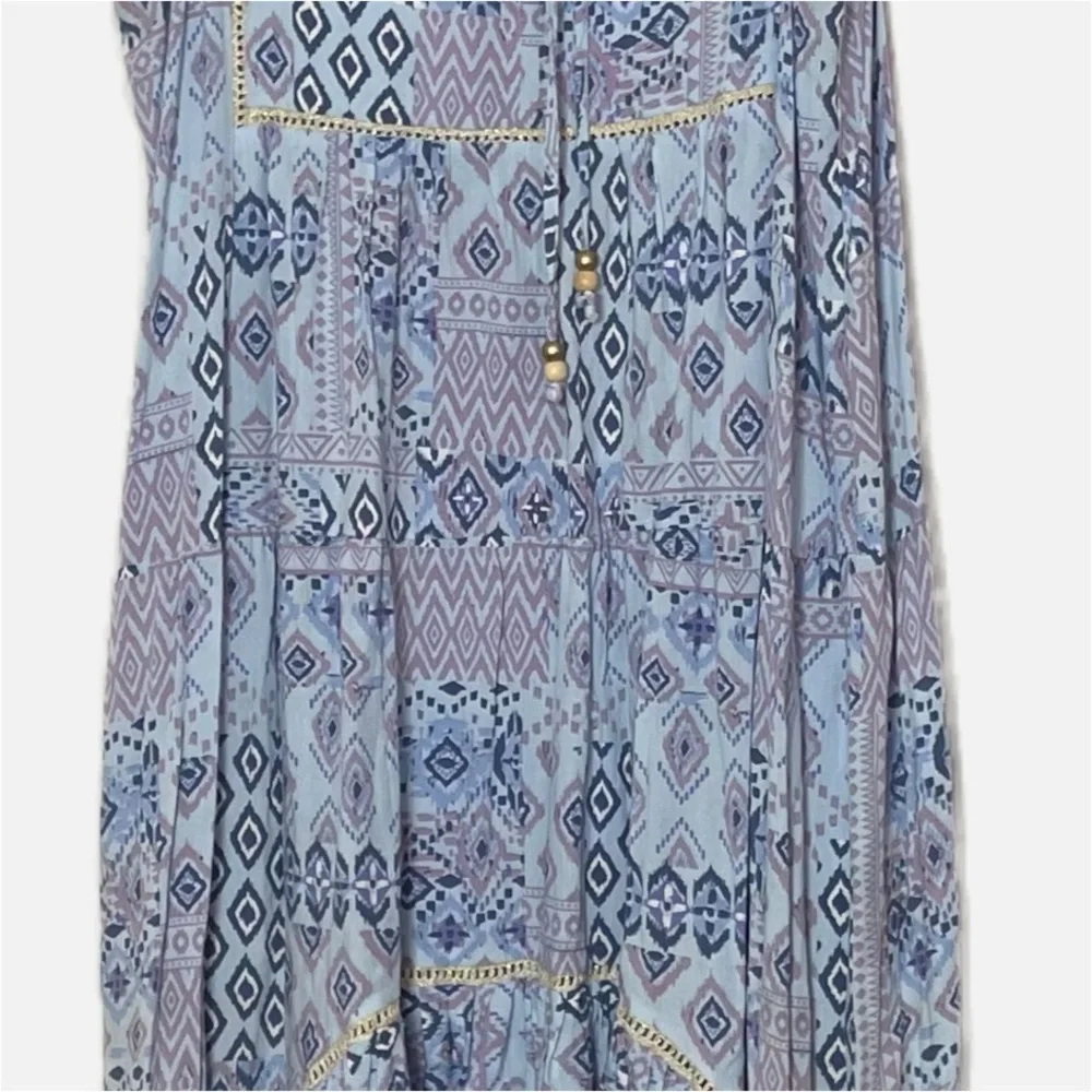 Coco + Carmen patchwork boho high low dress size S/M - Picture 3 of 5